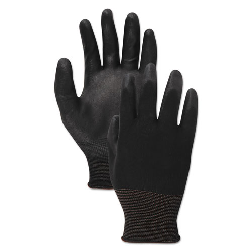 Boardwalk® Palm Coated Cut-Resistant Hppe Glove, Salt And Pepper/Black, Size 8 (Medium), Dozen