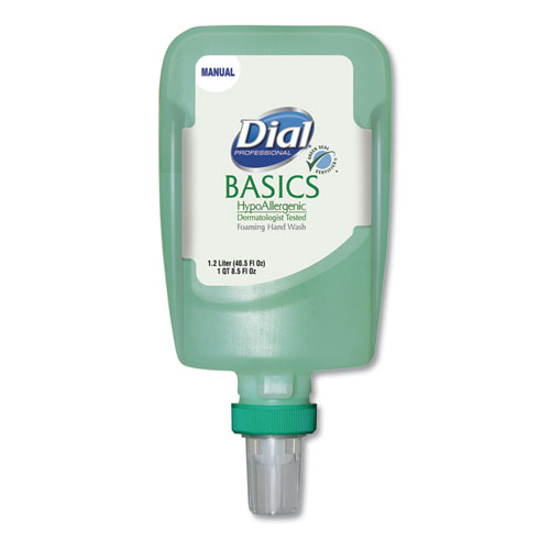 Image of Basics Hypoallergenic Foaming Hand Wash Refill for FIT Manual Dispenser, Honeysuckle, 1.2 L