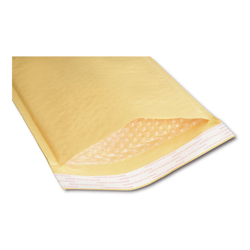 8105001179870 Sealed Air Jiffylite Cushioned Mailer, 3, Bubble Lining, Self-Adhesive, 8.5 x 14.5, Golden Kraft, 100/Pack