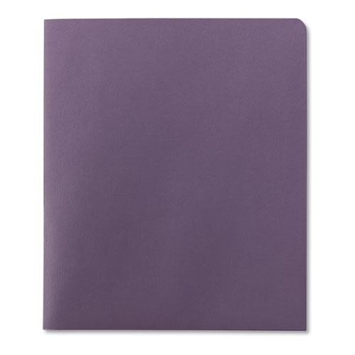 Two-Pocket Folder, Textured Paper, Lavender, 25/Box