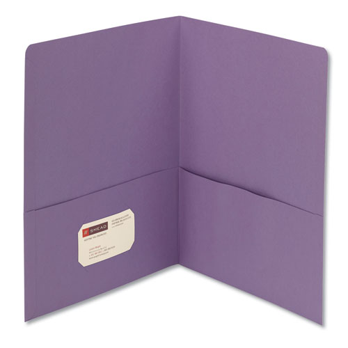 Two-Pocket Folder, Textured Paper, 100-Sheet Capacity, 11 x 8.5 ...