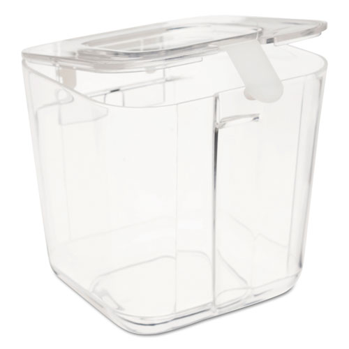 Image of Deflecto® Stackable Caddy Organizer, Small, Plastic, 4.33 X 4 X 4.38, White