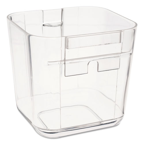 Image of Stackable Caddy Organizer, Small, Plastic, 4.33 x 4 x 4.38, White