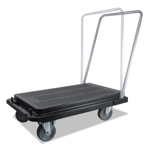 Image of Heavy-Duty Platform Cart, 500 lb Capacity, 21 x 32.5 x 37.5, Black