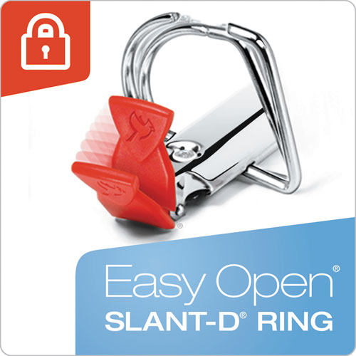 Image of Cardinal® Premier Easy Open Locking Slant-D Ring Binders, 3 Rings, 5" Capacity, 11 X 8.5, Black