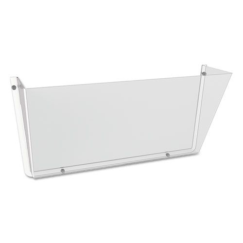 Image of Deflecto® Unbreakable Docupocket Wall File, Letter Size, 14.5" X 3" X 6.5", Clear
