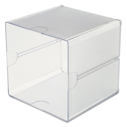 Stackable Cube Organizer, 6 x 6 x 6, Clear