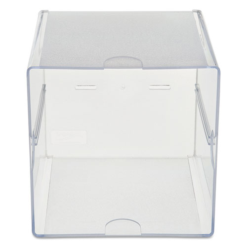 Image of Deflecto® Stackable Cube Organizer, 1 Compartment, 6 X 6 X 6, Plastic, Clear