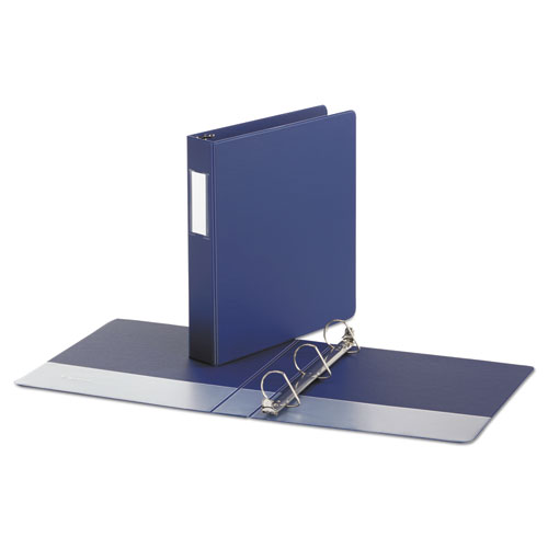 Image of Universal® Deluxe Non-View D-Ring Binder With Label Holder, 3 Rings, 1.5" Capacity, 11 X 8.5, Royal Blue