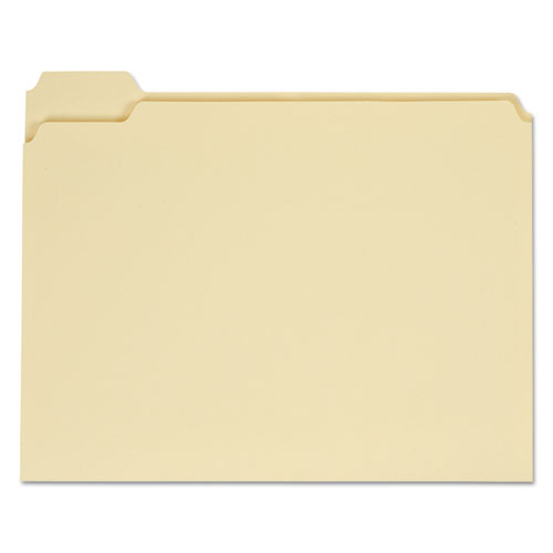 Top Tab Manila File Folders, 1/5-Cut Tabs: Assorted, Letter Size, 0.75