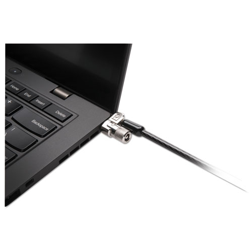 Image of Kensington® Microsaver 2.0 Keyed Laptop Lock, 6 Ft Steel Cable, Silver, 2 Keys