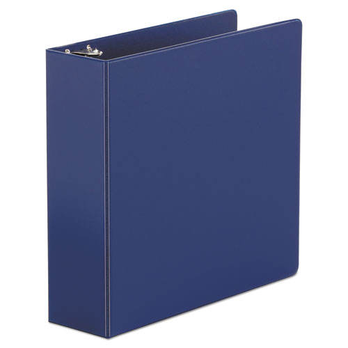 Economy Non-View Round Ring Binder, 3 Rings, 3" Capacity, 11 x 8.5, Royal Blue