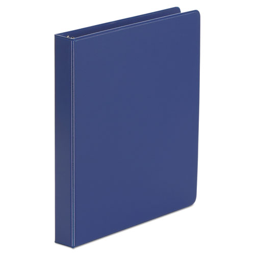 Image of Economy Non-View Round Ring Binder, 3 Rings, 1" Capacity, 11 x 8.5, Royal Blue