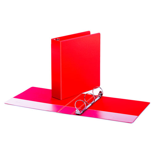Image of Universal® Economy Non-View Round Ring Binder, 3 Rings, 2" Capacity, 11 X 8.5, Red