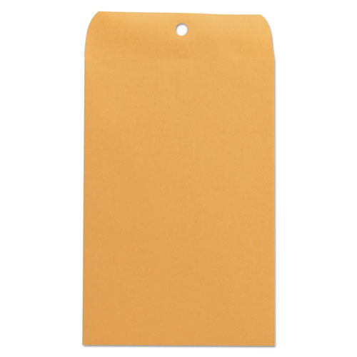 Kraft Clasp Envelope, #55, Square, Clasp/Gummed Closure, 6 x 9, Brown Kraft, 100/Box