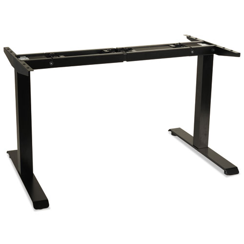 2-Stage Electric Adjustable Table Base, 48 to 72w x 24 to 36d x 27.5 to 47.2h, Black