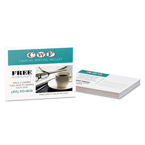 Image of Avery® Printable Postcards, Laser, 80 Lb, 4.25 X 5.5, Uncoated White, 200 Cards, 4 Cards/Sheet, 50 Sheets/Box