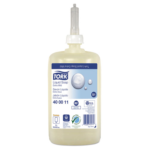 Tork® Premium Extra Mild Foam Soap, Unscented, 1 L, 6/Carton