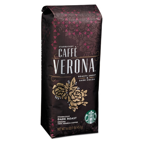 Coffee, Caffe Verona, Ground, 1lb Bag | by Plexsupply
