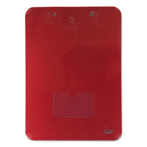 Image of Mobile Ops® Unbreakable Recycled Clipboard, 0.25" Clip Capacity, Holds 8.5 X 11 Sheets, Red