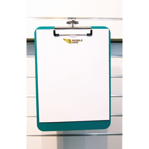 Image of Mobile Ops® Unbreakable Recycled Clipboard, 0.25" Clip Capacity, Holds 8.5 X 11 Sheets, Green