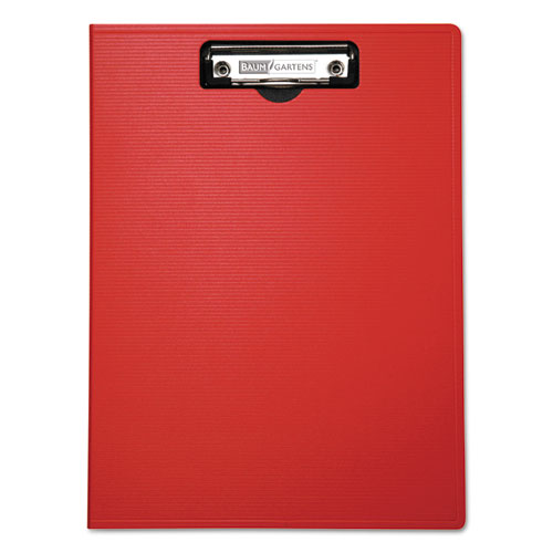 Image of Mobile Ops® Portfolio Clipboard With Low-Profile Clip, Portrait Orientation, 0.5" Clip Capacity, Holds 8.5 X 11 Sheets, Red