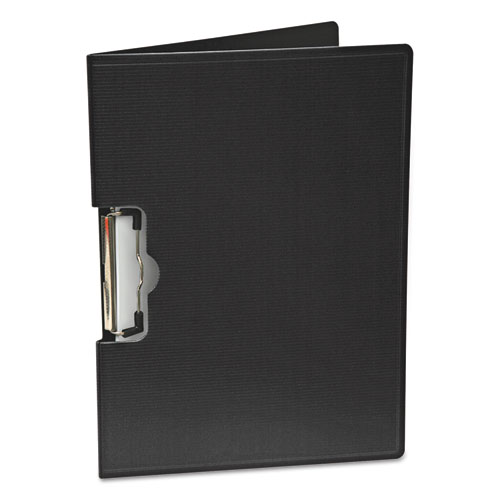 Image of Mobile Ops® Portfolio Clipboard With Low-Profile Clip, Landscape Orientation, 0.5" Clip Capacity, Holds 11 X 8.5 Sheets, Black