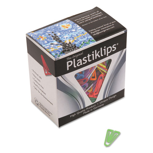Baumgartens® Plastiklips Paper Clips, Small, Smooth, Assorted Colors, 1,000/Box