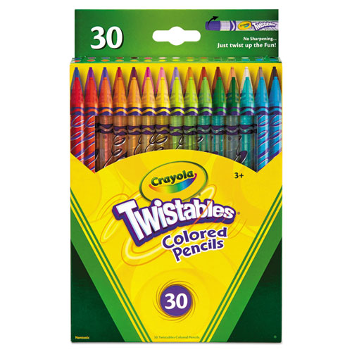 Crayola Twistables Colored Pencils, Assorted - 30 count