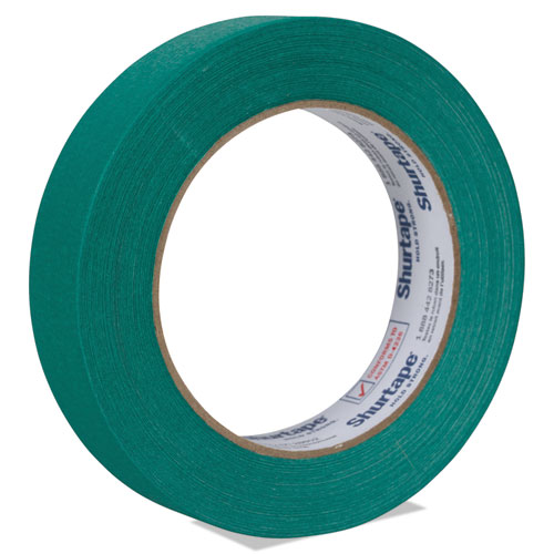 COLOR MASKING TAPE, 3" CORE, 0.94" X 60 YDS, GREEN