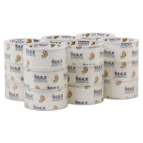 MAX PACKAGING TAPE, 3" CORE, 1.88" X 54.6 YDS, CRYSTAL CLEAR, 18/PACK