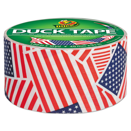 Image of Colored Duct Tape, 3" Core, 1.88" x 10 yds, Red/White/Blue US Flag