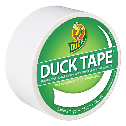 Colored Duct Tape, 3" Core, 1.88" x 20 yds, White