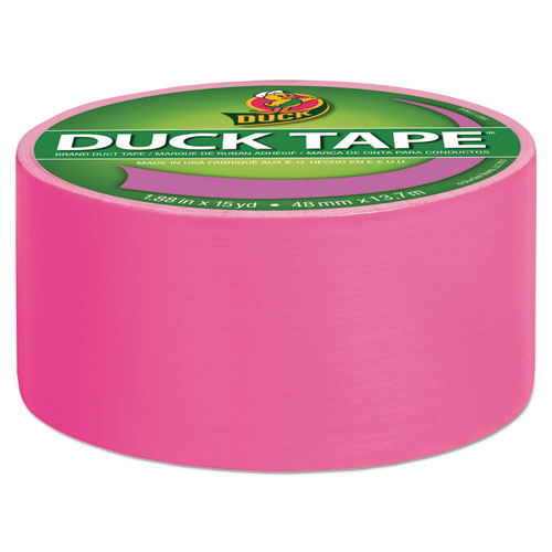 Image of Duck® Colored Duct Tape, 3" Core, 1.88" X 15 Yds, Neon Pink