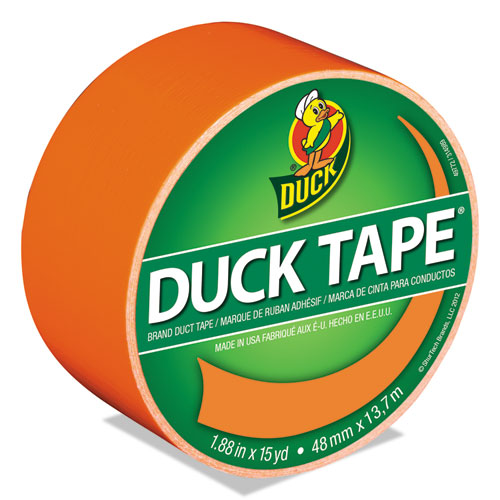 Image of Duck® Colored Duct Tape, 3" Core, 1.88" X 15 Yds, Neon Orange
