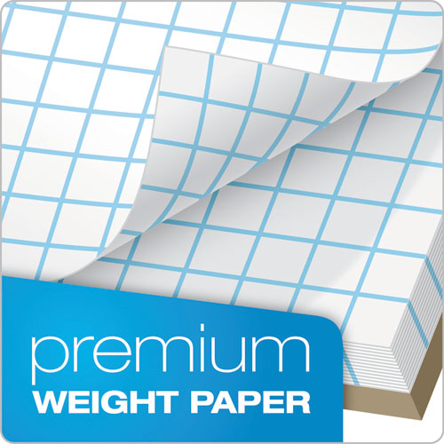 Image of Cross Section Pads, Cross-Section Quadrille Rule (4 sq/in, 1 sq/in), 50 White 8.5 x 11 Sheets