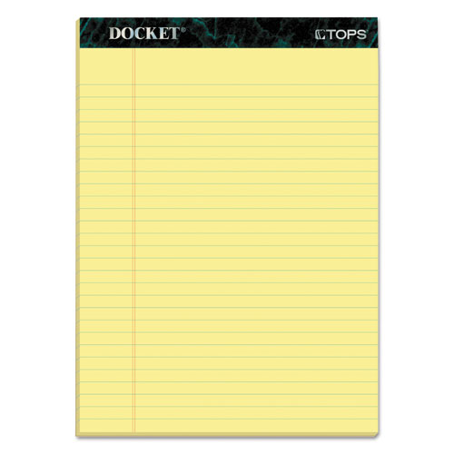 Docket+Ruled+Perforated+Pads%2C+Wide%2FLegal+Rule%2C+50+Canary-Yellow+8.5+x+11.75+Sheets%2C+12%2FPack