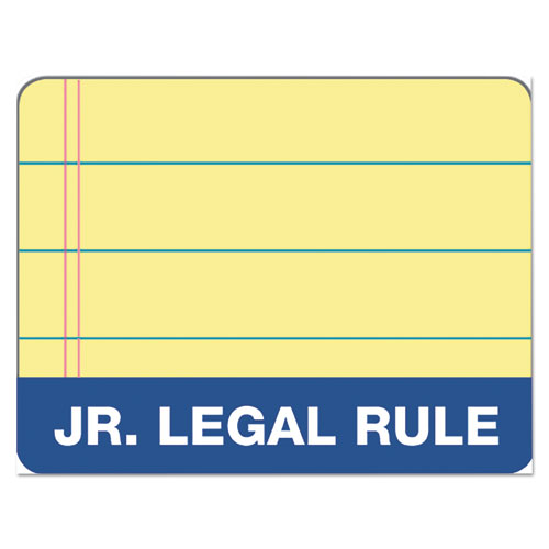 Docket Gold Ruled Perforated Pads, Narrow Rule, 50 Canary-Yellow 5 x 8 Sheets, 12/Pack