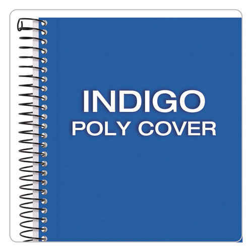 Color Notebooks, 1-Subject, Narrow Rule, Indigo Blue Cover, (100) 8.5 x 5.5 White Sheets