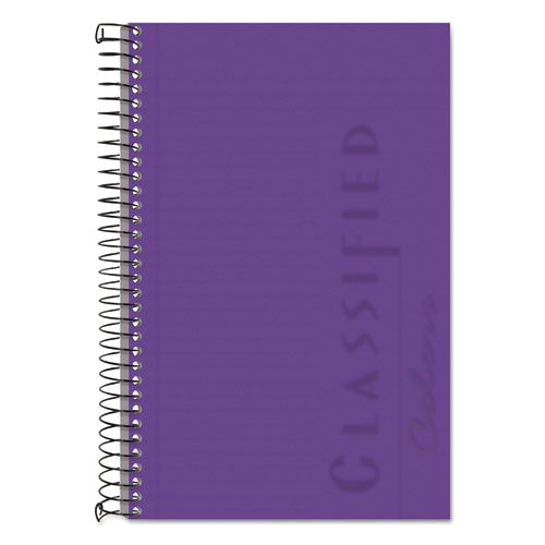 COLOR NOTEBOOKS, 1 SUBJECT, NARROW RULE, ORCHID COVER, 8.5 X 5.5, 100 SHEETS