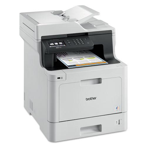 Image of Brother Mfcl8610Cdw Business Color Laser All-In-One Printer With Duplex Printing And Wireless Networking