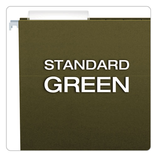 Standard Green Hanging Folders, Legal Size, 1/3-Cut Tab, Standard Green, 25/Box