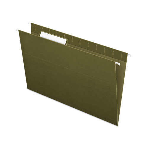 Standard Green Hanging Folders, Legal Size, 1/3-Cut Tabs, Standard Green, 25/Box