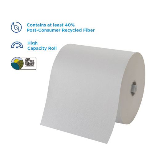 Pacific Blue Ultra Paper Towels, White, 7.87 x 1150 ft, 6 Roll/Carton
