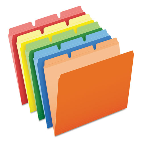 Image of Ready-Tab Reinforced File Folders, 1/3-Cut Tabs: Assorted, Letter Size, Assorted Colors, 50/Pack