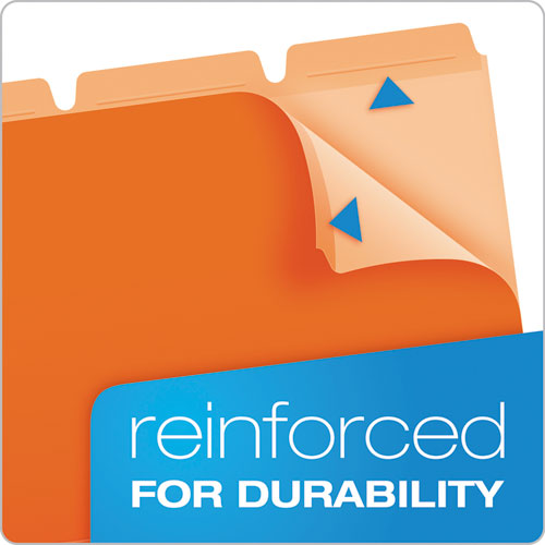 Image of Ready-Tab Reinforced File Folders, 1/3-Cut Tabs: Assorted, Letter Size, Assorted Colors, 50/Pack