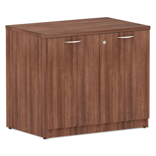 Alera® Valencia Series Storage Cabinet, 34.3W X 22.78D X 29.5H, Modern Walnut