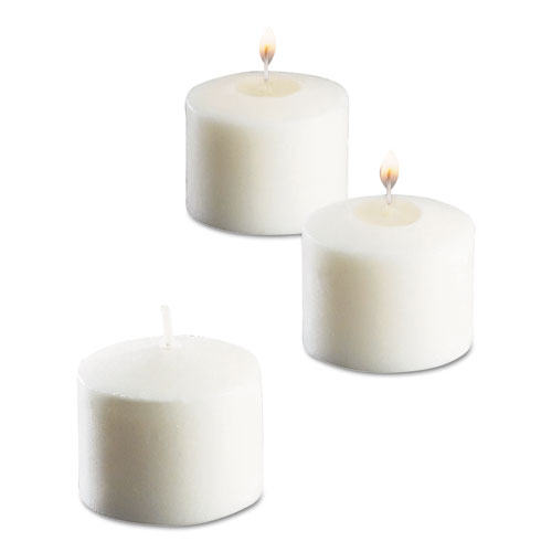 FOOD WARMER VOTIVE CANDLES, 10 HOUR BURN, 1.46"D X 1.33