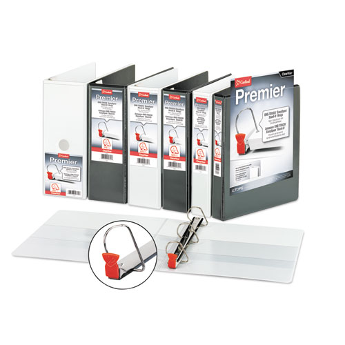 ONE-TOUCH Easy Open Locking Slant Cardinal Premier Easy Open 3-Ring Binder 4"