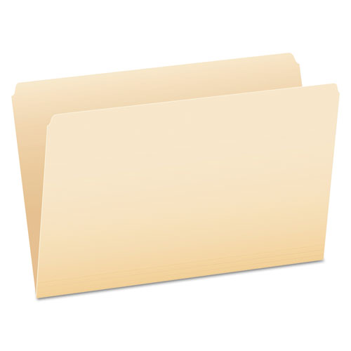 Manila File Folders, Straight Tabs, Legal Size, 0.75" Expansion, Manila, 100/Box